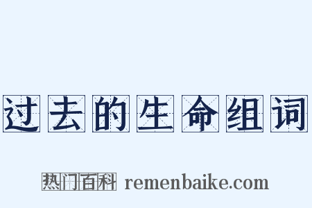 过去的生命组词是什么意思的图片